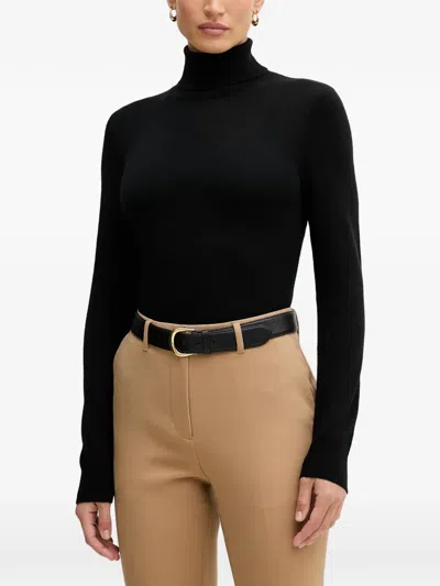 Sisley Paris Roll-neck Sweater In Black