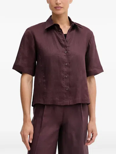 Sisley Paris Short-sleeve Shirt In Brown