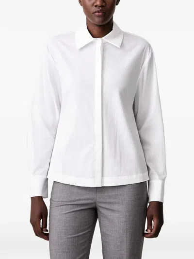 Sisley Paris Side-zip Shirt In White