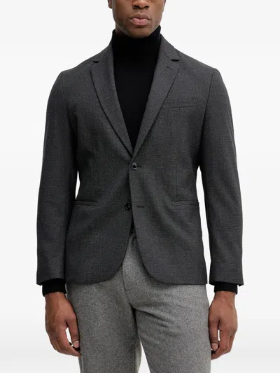 Sisley Paris Single-breasted Blazer In Gray