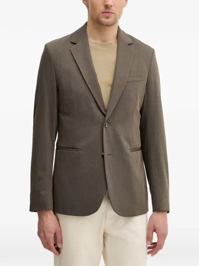 Sisley Paris Single-breasted Blazer In Gray