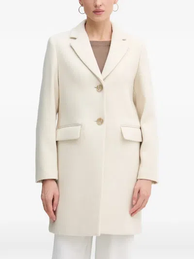 Sisley Paris Single-breasted Coat In White