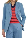 Sisley Paris Single-button Suit Jacket In Blue