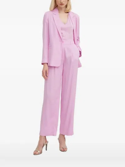 Sisley Paris Single-button Suit Jacket In Purple