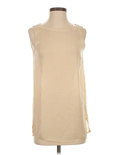 Pre-owned Sisley Paris Sleeveless Blouse In Tan