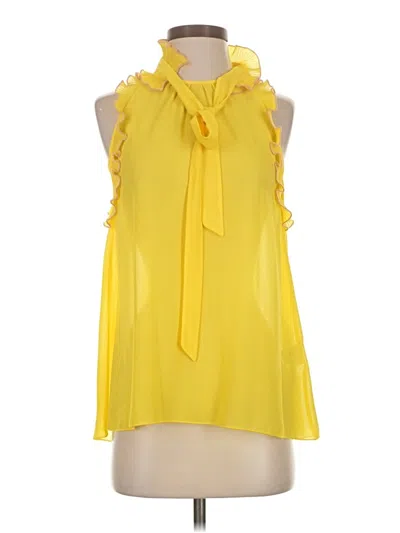 Pre-owned Sisley Paris Sleeveless Blouse In Yellow