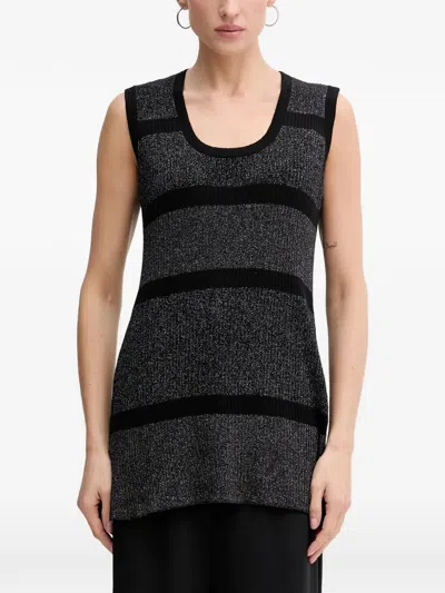 Sisley Paris Gestreifte Tunika In Gray