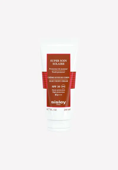 Sisley Paris Super Soin Solaire Silky Body Cream Spf 30 - 200 ml In White