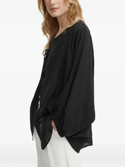 Sisley Paris Tie-fastening Blouse In Animal Print