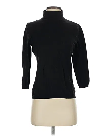Pre-owned Sisley Paris Turtleneck Sweater In Black