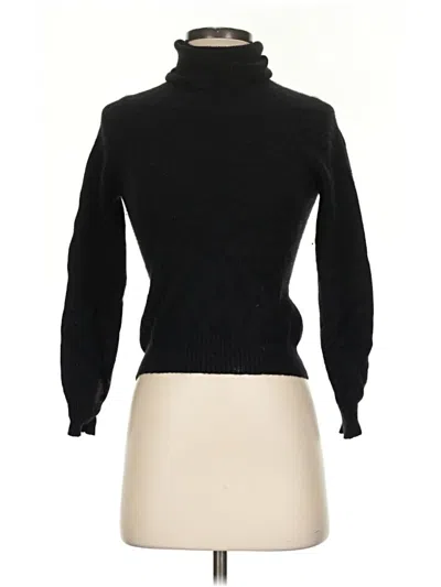 Pre-owned Sisley Paris Turtleneck Sweater In Black