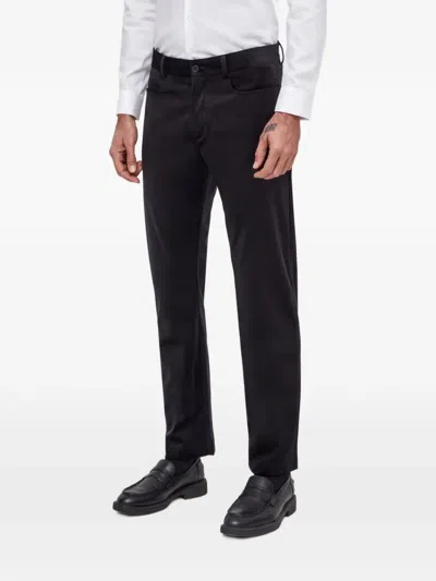 Sisley Paris Velvet-finish Trousers In Black