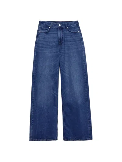 Sisley Paris Wide-leg Jeans In Blue