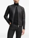 Sisley Paris Zip-fastening Buttoned-collar Jacket In Black