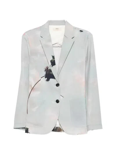 Sissiotto Floral-print Pocket Blazer In Multi