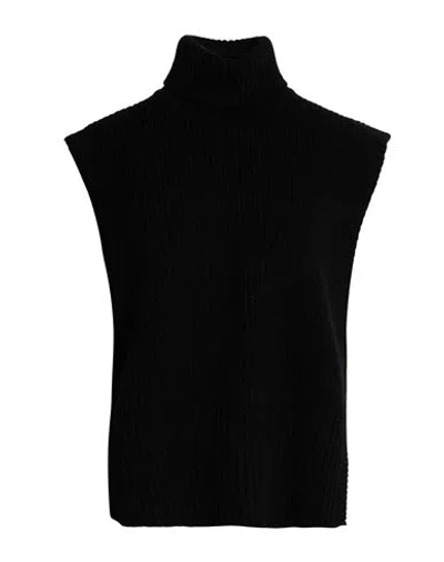 Sissiottostyle Woman Cape Black Size Onesize Virgin Wool