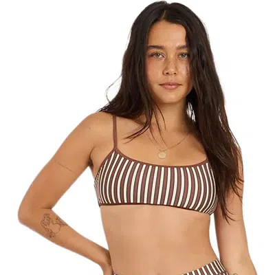 Sisstr Revolution La Playa Bralette Bikini Top In Brown
