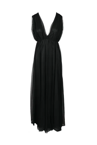Siste' S Black Long Tulle Dress