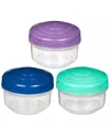 Sistema 3-pack To Go Mini Bites Food Storage Containers In Multi