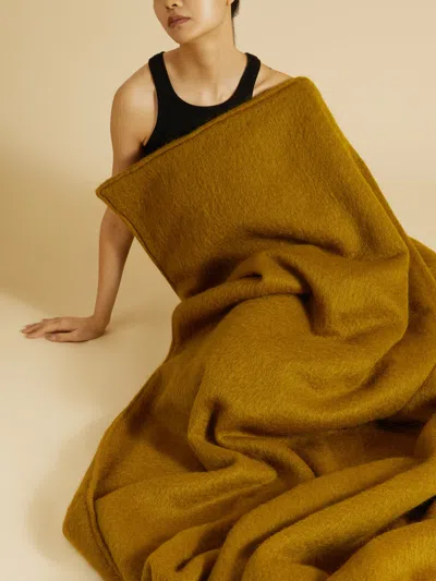 Sister By Studio Ashby Mohair King-size Blanket  Abask Luxury Gift In Brown