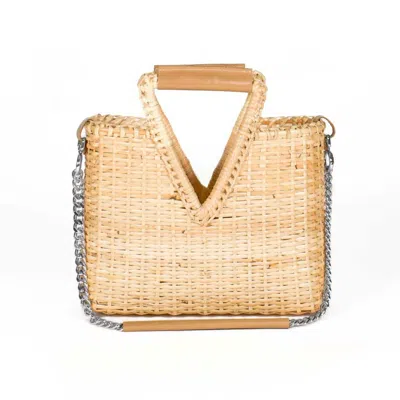 Sister Epic Women's Neutrals / Brown Maya Rattan Tote Mini