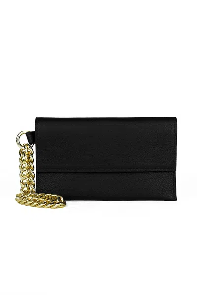 Sister Epic Women's Silver Ida Wristlet - Black & Gold In Metallic