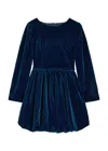 Sister Jane Ballroom Velvet Mini Dress In Navy
