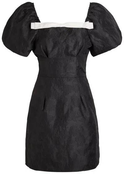 Sister Jane Cocktail Floral-jacquard Woven Mini Dress In Multi