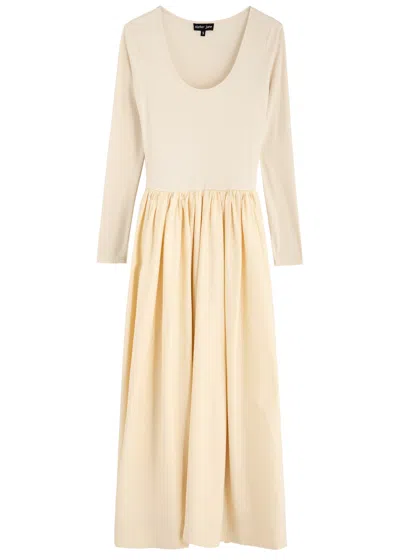 Sister Jane Darling Stretch-jersey Midi Dress In Cream