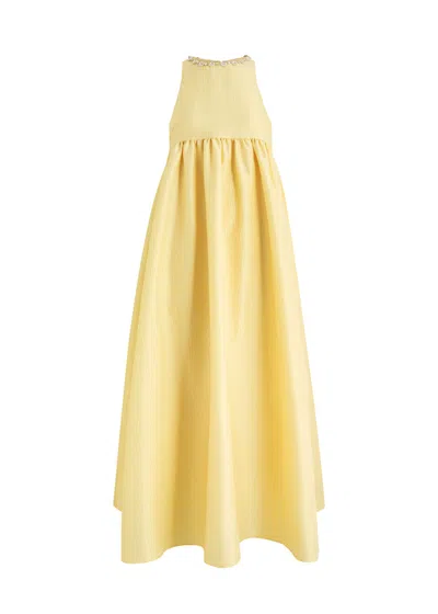 SISTER JANE SISTER JANE DARYA CRYSTAL-EMBELLISHED TAFFETA MIDI DRESS
