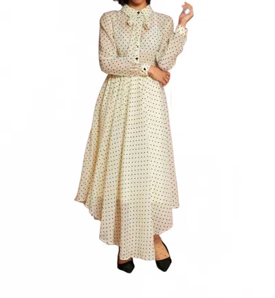 Sister Jane Dove Hearts Maxi Dress In Cream In White