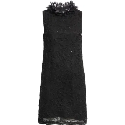 Sister Jane Eclipse Lace Cocktail Minidress In Black