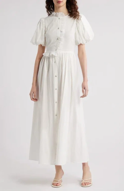 Sister Jane Ruffle Maxi Dress In Ivory-white