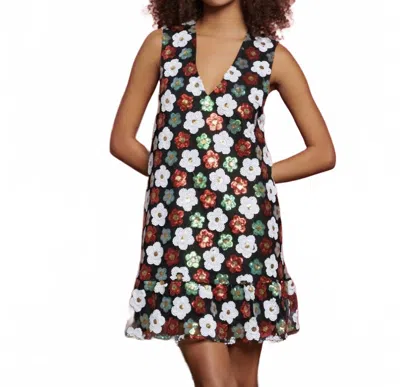 Sister Jane Hillside Sequin Mini Dress In Black + Multi