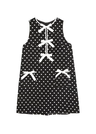 SISTER JANE SISTER JANE ISLES POLKA DOT-JACQUARD WOVEN MINI DRESS