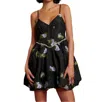 Sister Jane Moon Beam Mini Dress In Black/violet In Black