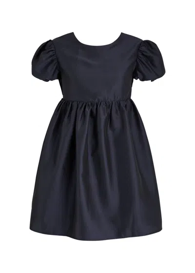 Sister Jane Pointe Taffeta Mini Dress In Navy