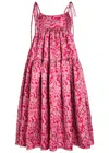 Sister Jane Primavera Floral-jacquard Cloqué Midi Dress In Multi