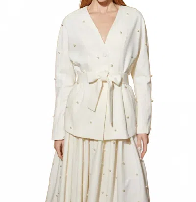 Sister Jane Ray Days Jacket In Pearl Ivory In White