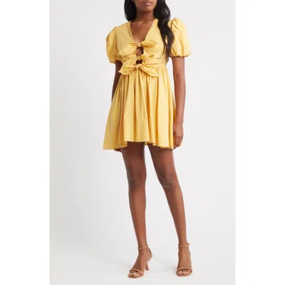 Sister Jane Serenade Minidress In Yellow