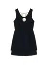 Sister Jane Serene Rose Mini Dress In Black In Black