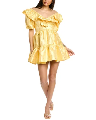 Sister Jane Starfish Ruffle Mini Dress In Yellow