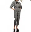 Sister Jane Starry Night Tailored Trousers In Black + Silver In Gray