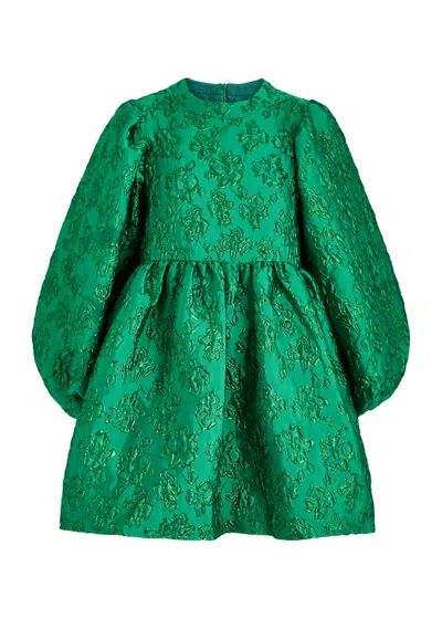 Sister Jane Storybook Metallic Cloqu Mini Dress In Green | ModeSens