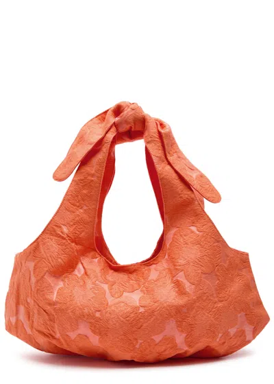 Sister Jane Tangerine Jacquard Mini Bag In Orange