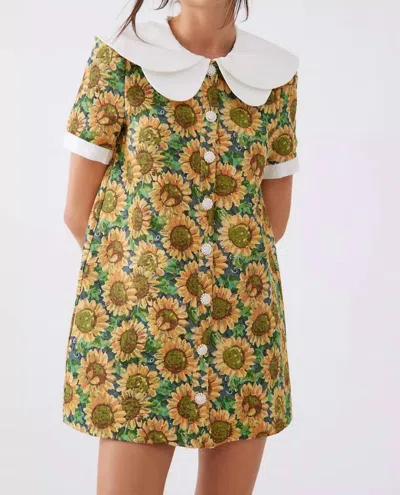 Sister Jane Warm Seas Dress In Sunflower In Yellow