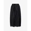 Sister Jane Womens Black La Fiesta Embroidered Woven Midi Skirt In Black