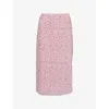 Sister Jane Womens Pink Parade Embellished Woven Midi Skirt Xs In Multi