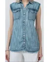 Sister Mary Alys Top In Indigo In Blue