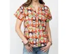 Sister Mary Gotas De Amor Top In Orange In Multi